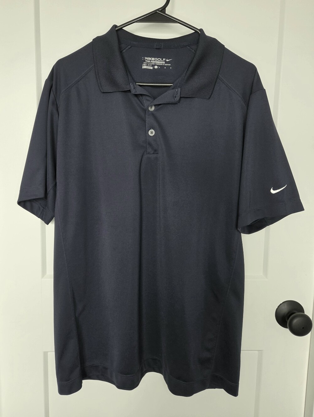 Nike Golf Men’s Dri-FIT Navy Blue Polo Shirt. Size L. #SW
